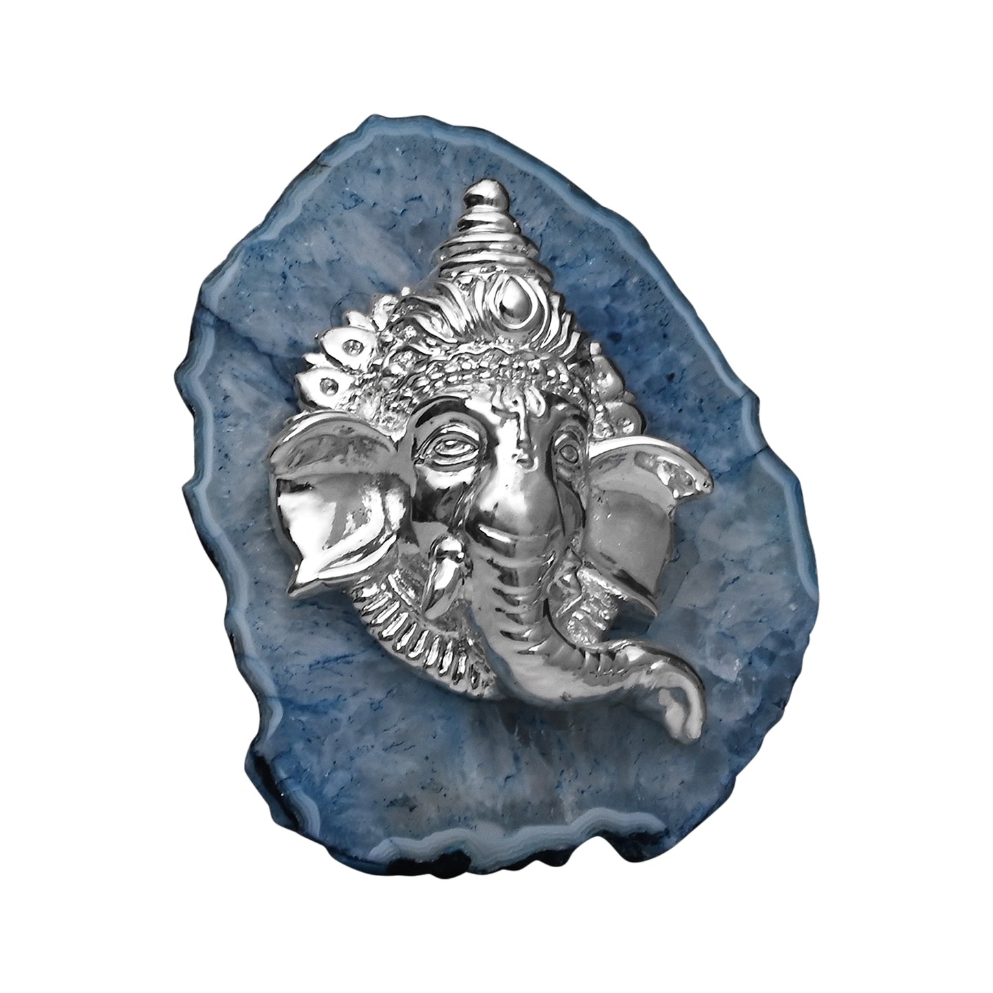 Ganesh ji Face On Semi Precious Stone