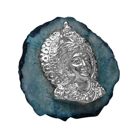 Laxmi ji Face On Semi Precious Stone