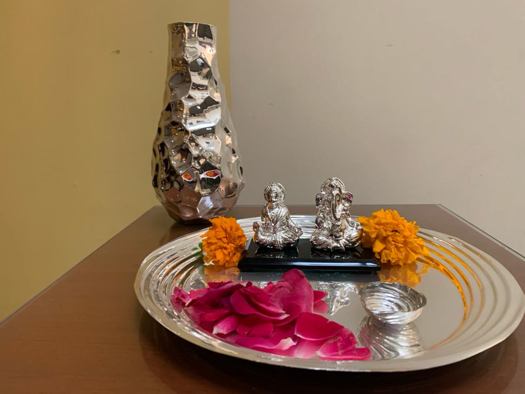 Spiral Puja Thali Set